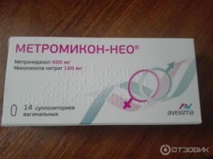 Лечение свечами метромикон-нео во время месячных