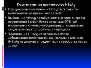 Носительство HBsAG