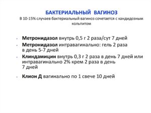 Лечение бактериального вагиноза