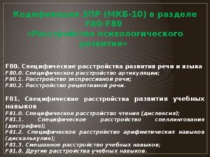 Ф-80.1 указала психиатр осмотр в 1год