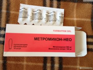 Лечение свечами метромикон-нео во время месячных
