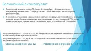 Волчаночный антикоагулянт