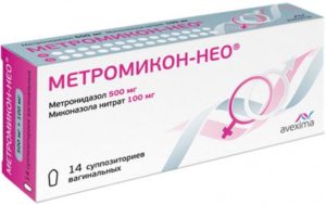 Лечение свечами метромикон-нео во время месячных