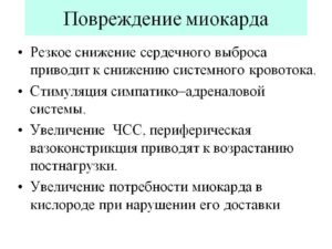 Повреждение миокарда