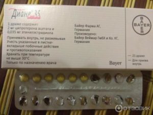 Пропуск таблетки Диане 35