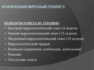 Гепатит В ремиссия