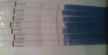 Тесты на беременность не становятся ярче