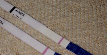 Слабая 2 полоска на тесте