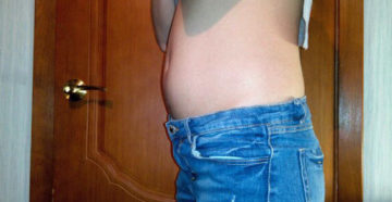 Живот округлился