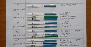 Отрицательный тест на овуляцию после укола овитрель