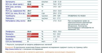 Повышены лимфоциты и моноциты, а нейтрофилы понижены